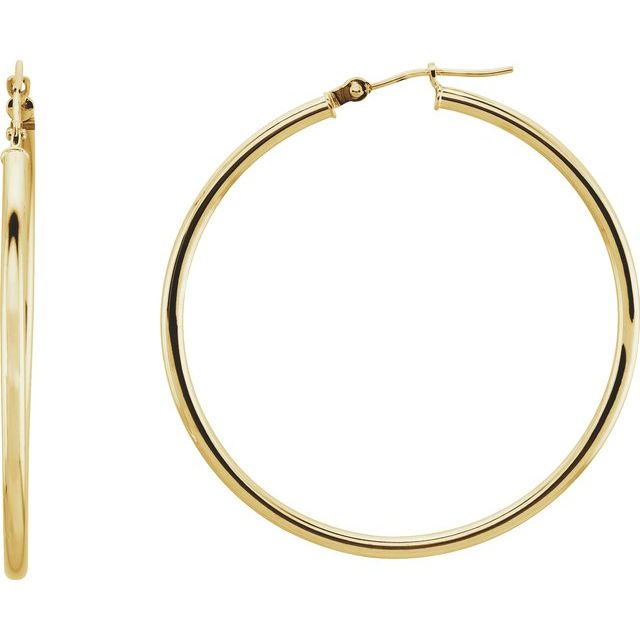 40mm rose gold hoop earrings 2025